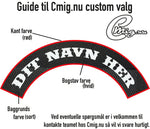 Custom Rundt Patch i stof ø10cm med Valgfri tekst