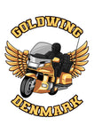 Sweatshirt med Honda Goldwing tryk på Ryggen